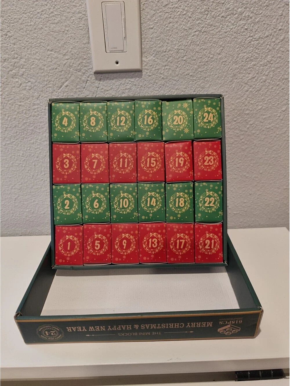 The Mini Blocks Christmas Advent Calendar - Merry Christmas,